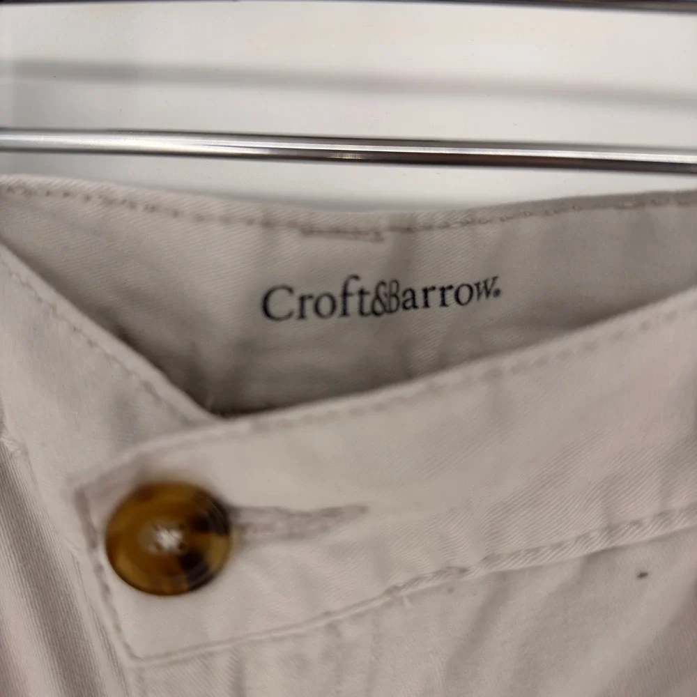 Croft & Barrow Cargo Shorts Mens 40 Beige Cotton Twill Utility Gorpcore Dadcore
